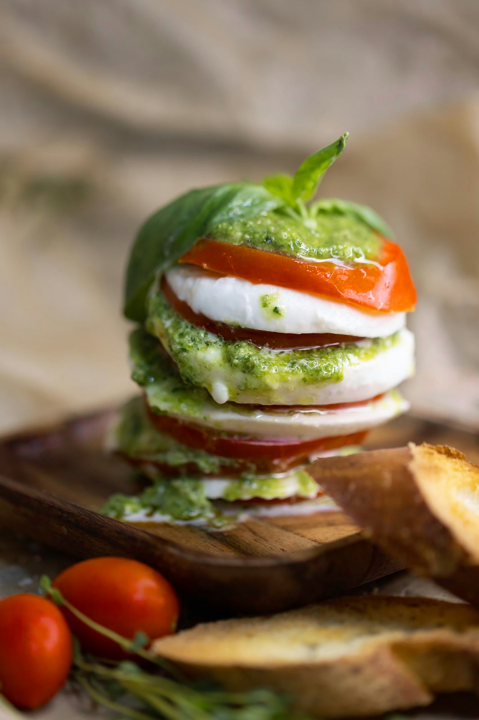 Caprese antipasto stack